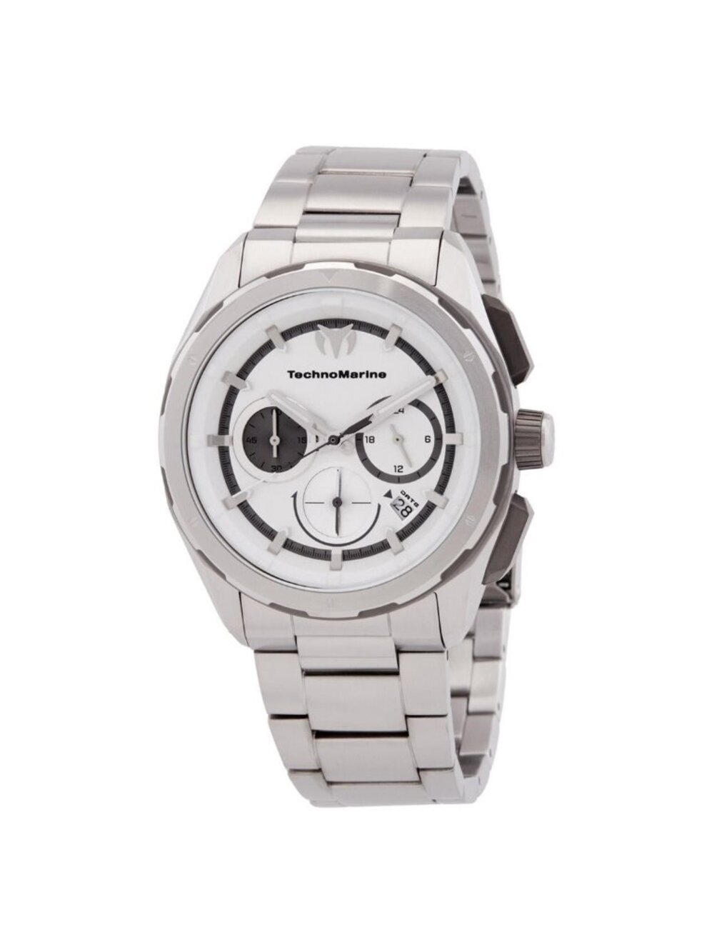 NWT Technomarine OCEAN Chronograph GMT Quartz Silver Dial Men's Watch